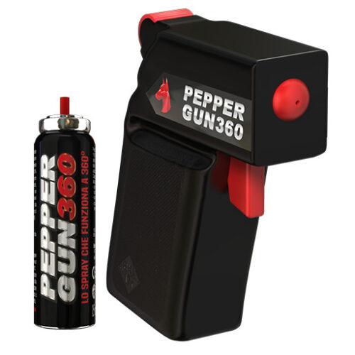 pepper gun 360 black pistola peperoncino antiaggressione