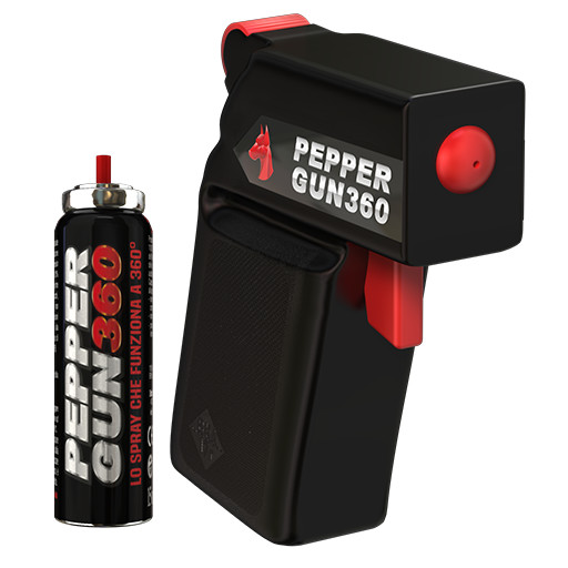 pepper gun 360 black pistola peperoncino antiaggressione